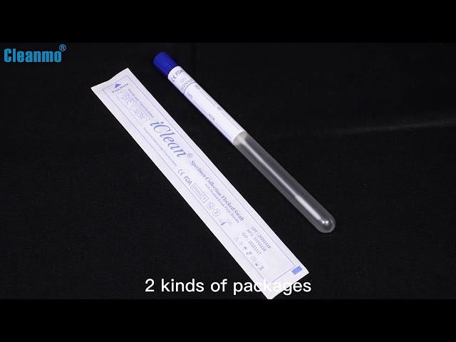 video công ty về Disposable Nasal Flocked Swabs / Nylon Fiber DNA Buccal Swabs CM-FS913