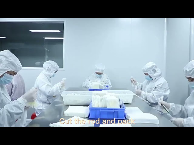 video công ty về How did we produced the flocked swabs?