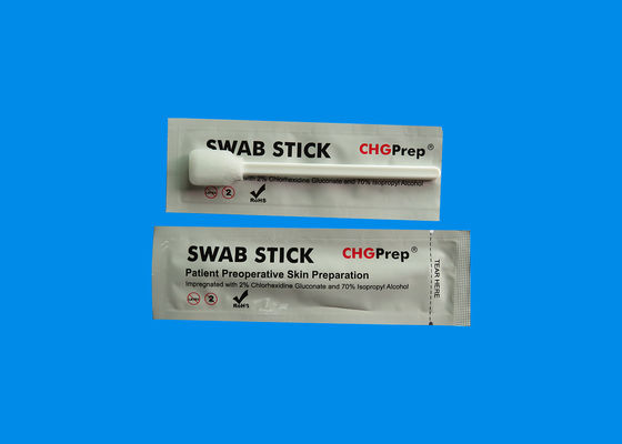 KC 70% IPA Alcohol và 2% Chlorhexidine Gluconate Chg Swabsticks Foam Tip