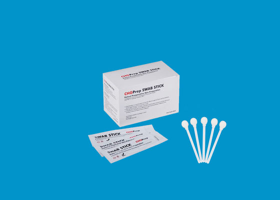 Chlorhexidine Gluconate Prep CHG tăm bông 132mm Bọt 2% CHG + 70% IPA
