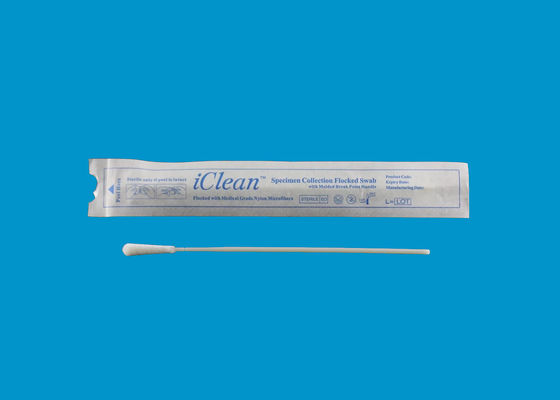 Lấy mẫu Chà rửa hầu họng Nylon Y tế Buccal Cheek Swab vô trùng Đầu đổ