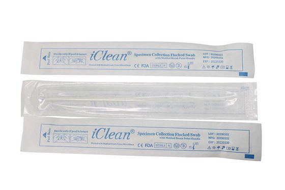 23mm Chiều dài đầu tăm bông ngoáy mũi Tăm bông vô trùng CM-FS919