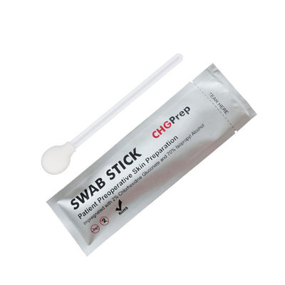 Chlorhexidine Gluconate Hebitane Chất khử trùng CHG Miếng gạc làm sạch bọt 70% Isopropyl Alcohol Pre
