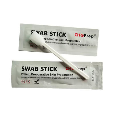 Làm sạch sát trùng da Prepping CHG Swab 2% và 70% IPA Alcohol Y tế miếng bọt biển miếng gạc