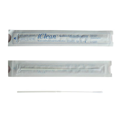 Tăm bông DNA bằng sợi nylon Gạc bông ngoáy mũi Họng khô Flocked Swab CM-FS913