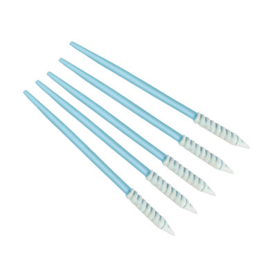 CM-PS752 Miếng gạc phòng sạch Esd Foam Polyester có đầu nhọn hình xoắn ốc mỏng để làm sạch thiết bị điện tử