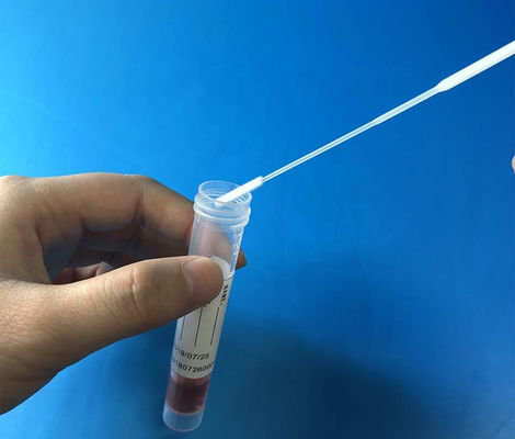 Lấy mẫu tăm bông sợi nylon sợi DNA với điểm ngắt được đúc trên que tăm bông