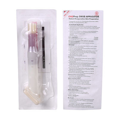 10,5 Ml Chuẩn bị CHG Bộ bôi / Bộ bôi Chlorhexidine Tay cầm ABS
