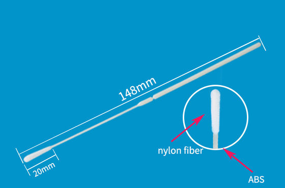 Vận chuyển Bộ sưu tập mẫu thử Nylon Flocked Swabs Mũi Viral Vận chuyển Swab
