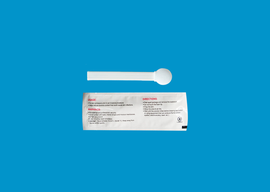 6ml CHG Swab Sticks 70% Cồn và 2% CHG Chất khử trùng da Prepping Foam Swab