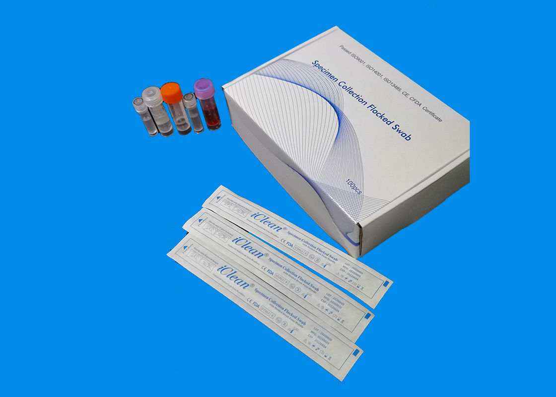 Tăm bông bằng sợi nylon dùng một lần cho bộ sưu tập mẫu DNA Gạc vận chuyển virut
