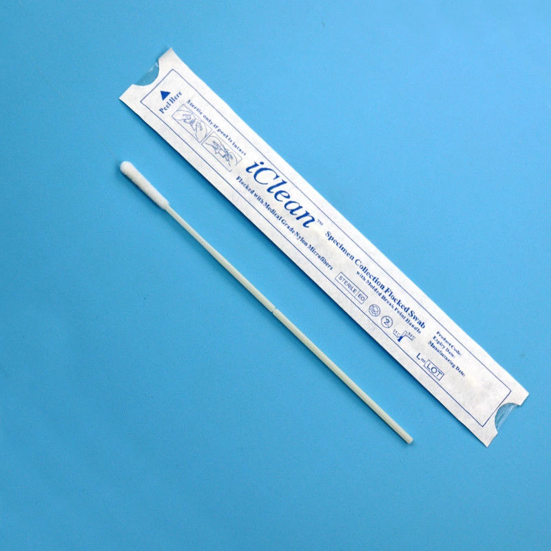Thử nghiệm phòng thí nghiệm dùng một lần vô trùng cổ họng vận chuyển bằng miệng nylon đàn tăm bông ngoáy mũi y tế